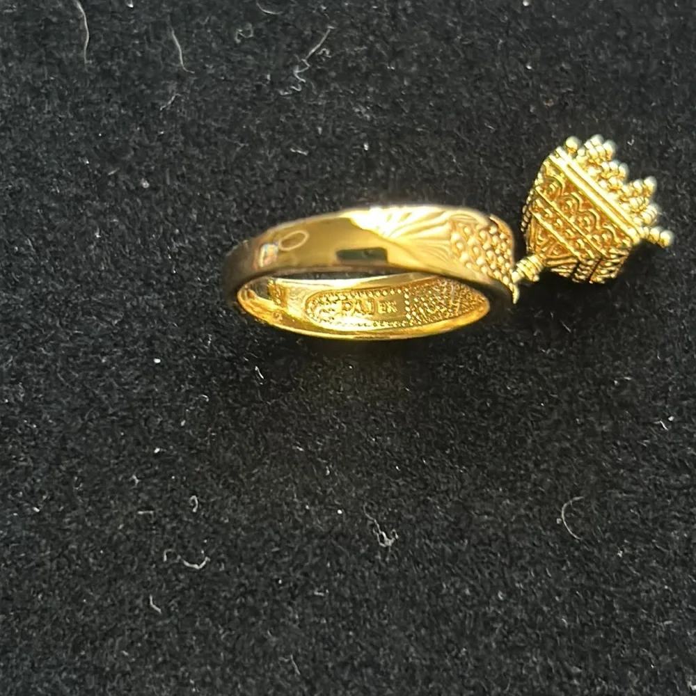 NWOT PAJ Brand Gold Over Brass Tassel Dangle Ring Beaded Tribal Casual Travel